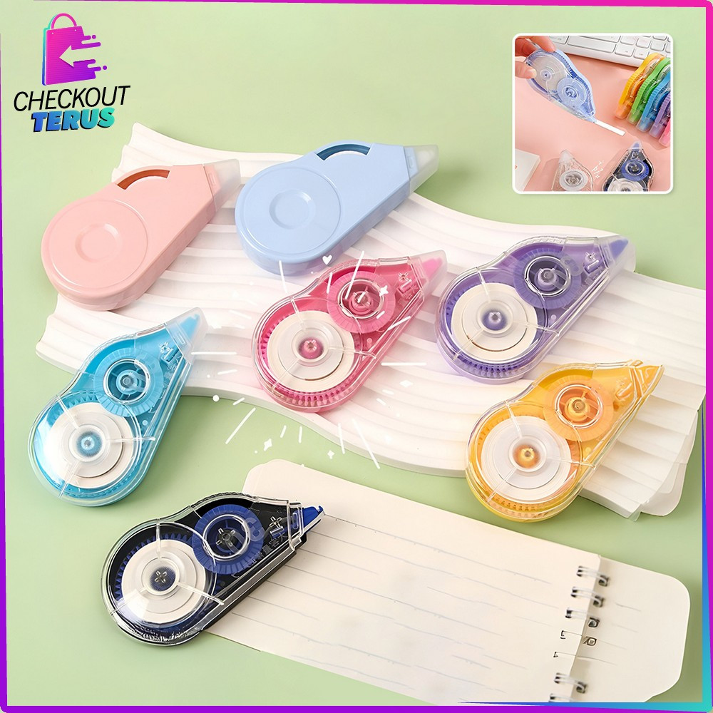 

EC CT A113 Correction Tape Polos Pita Koreksi Peralatan Sekolah Anak Tipe X Kertas Roll Serbaguna