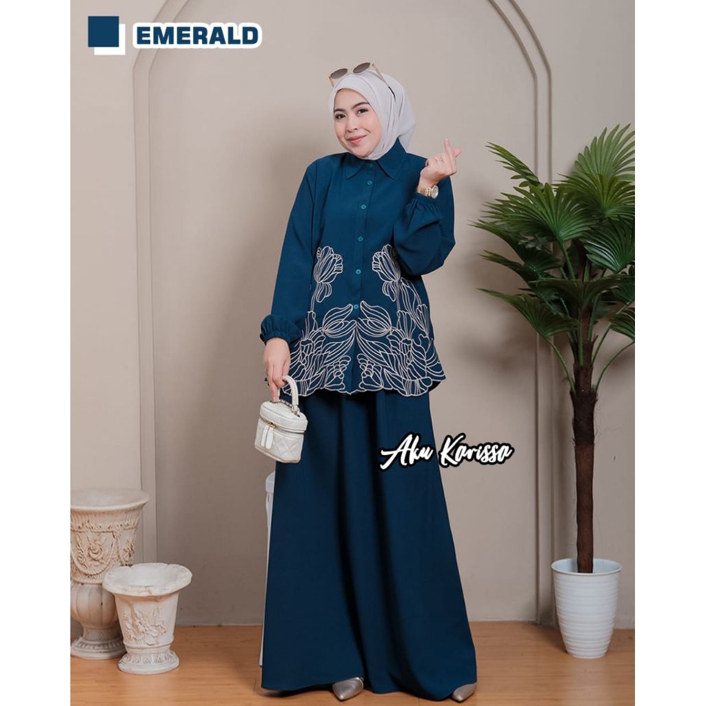 Tivara Set Rok | Setelan Wanita Muslimah | Outfit OOTD Kekinian Elegan Wanita