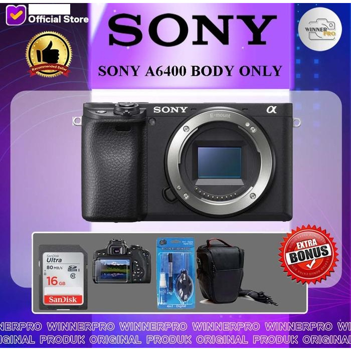 Sony Alpha A6400 Body Only / Sony A6400 Body/ 6400
