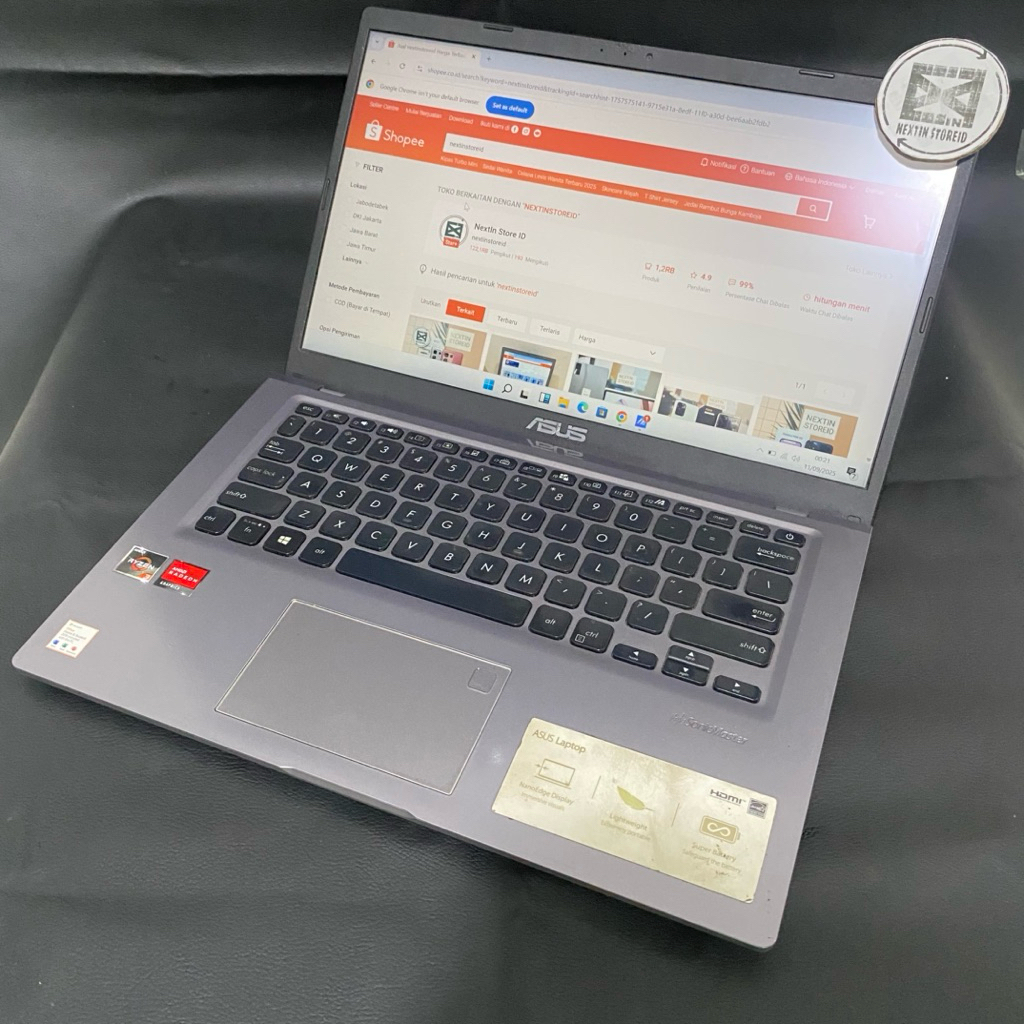 LAPTOP ASUS VIVOBOOK X415DAP M415DA AMD RYZEN 3 3250U 8GB SSD 512GB 14 INCH SECOND MULUS BERGARANSI