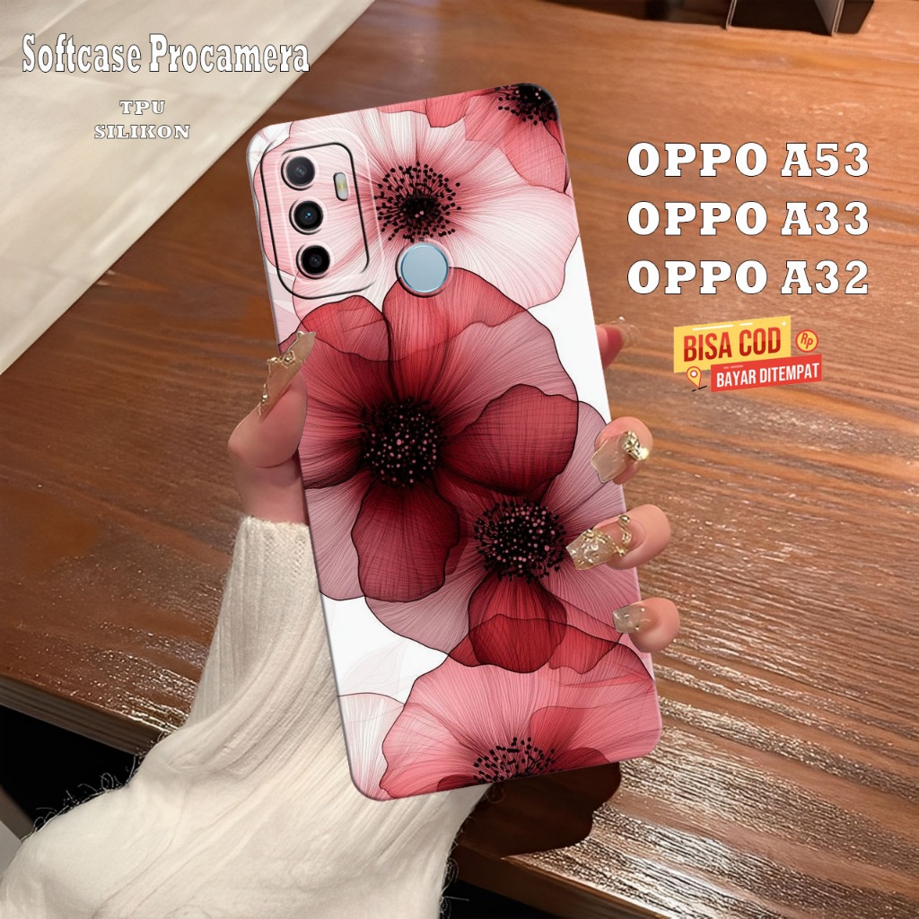 Silikon Hp Oppo A53 Oppo A33 Oppo A32 Oppo A31 - Case Pelindung Layar Ponsel - Cassing Procamera Len