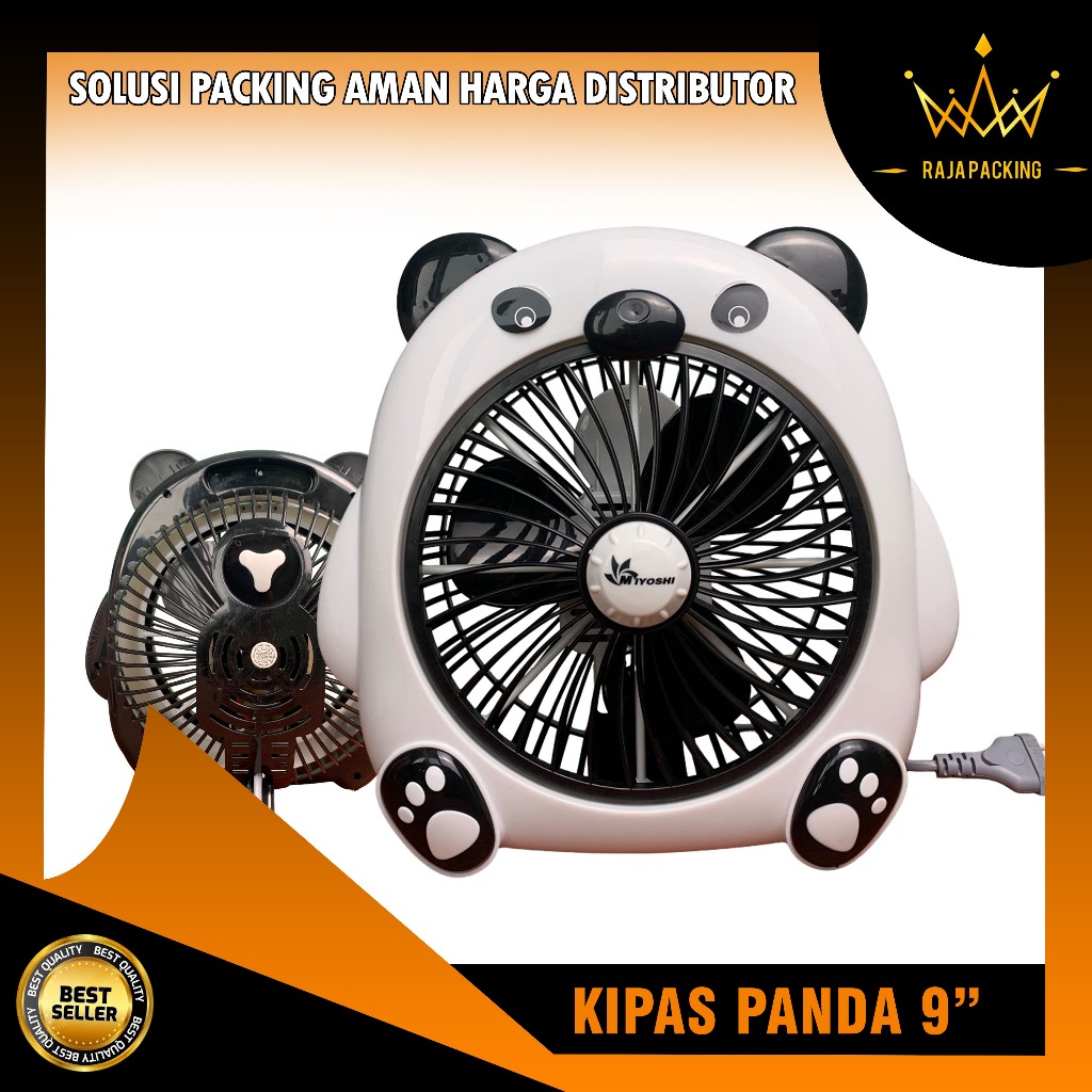 Miyoshi Kipas Karakter Panda Premium 9" / Kipas Karakter/Desk fan/Kipas meja