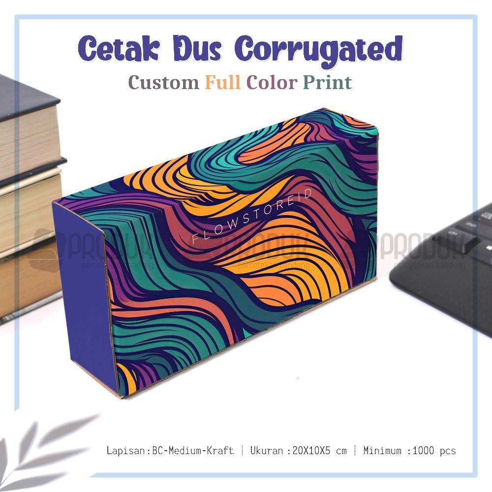 

Box Custom Cetak Dus Corrugated 20x10x5 cm min 100 pcs FULL COLOR Free Desain | Kustom Box Kemasan