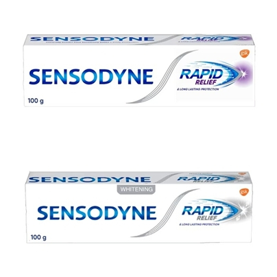 Sensodyne Sensitive Teeth Oral Care Toothpaste Rapid Relief (Dental Sensitivity Relief) 100g (Origin