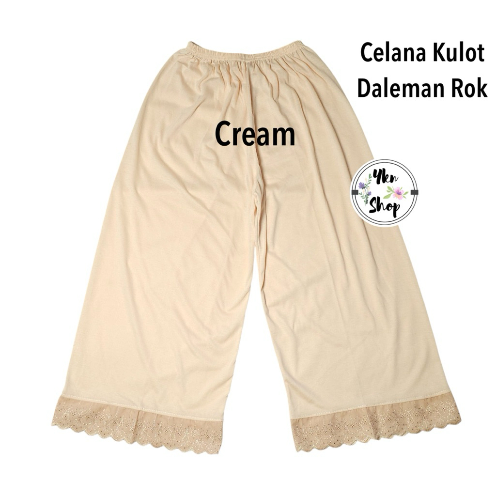 Celana Gamis Wanita Bahan Katun Adem Longgar Muslimah | Celana Kulot Dalaman Gamis ukuran XXL