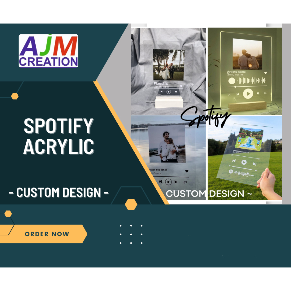

Akrilik Spotify Custom Print UV, Acrylic LED Stand, TERBAIK, MURAH & BEST QUALITY - A4, Akrilik Saja
