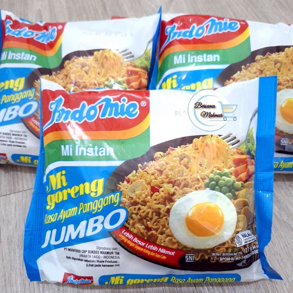 

Indomie Mi goreng jumbo mie instant rasa ayam panggang