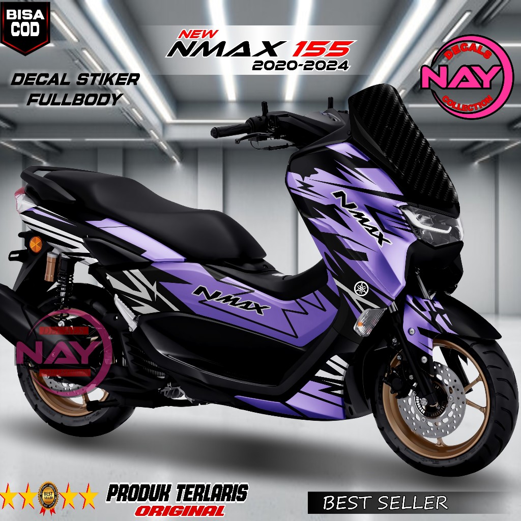 Decal Stiker Motor NMAX 155 2020-2024 Fullbody/Skotlet NMAX new 155 Highquality Tahan Lama NDC312