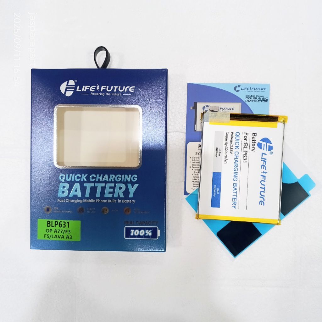 BATRE LF OPPO F3 / OPPO F5 BLP631 DOUBLE POWER