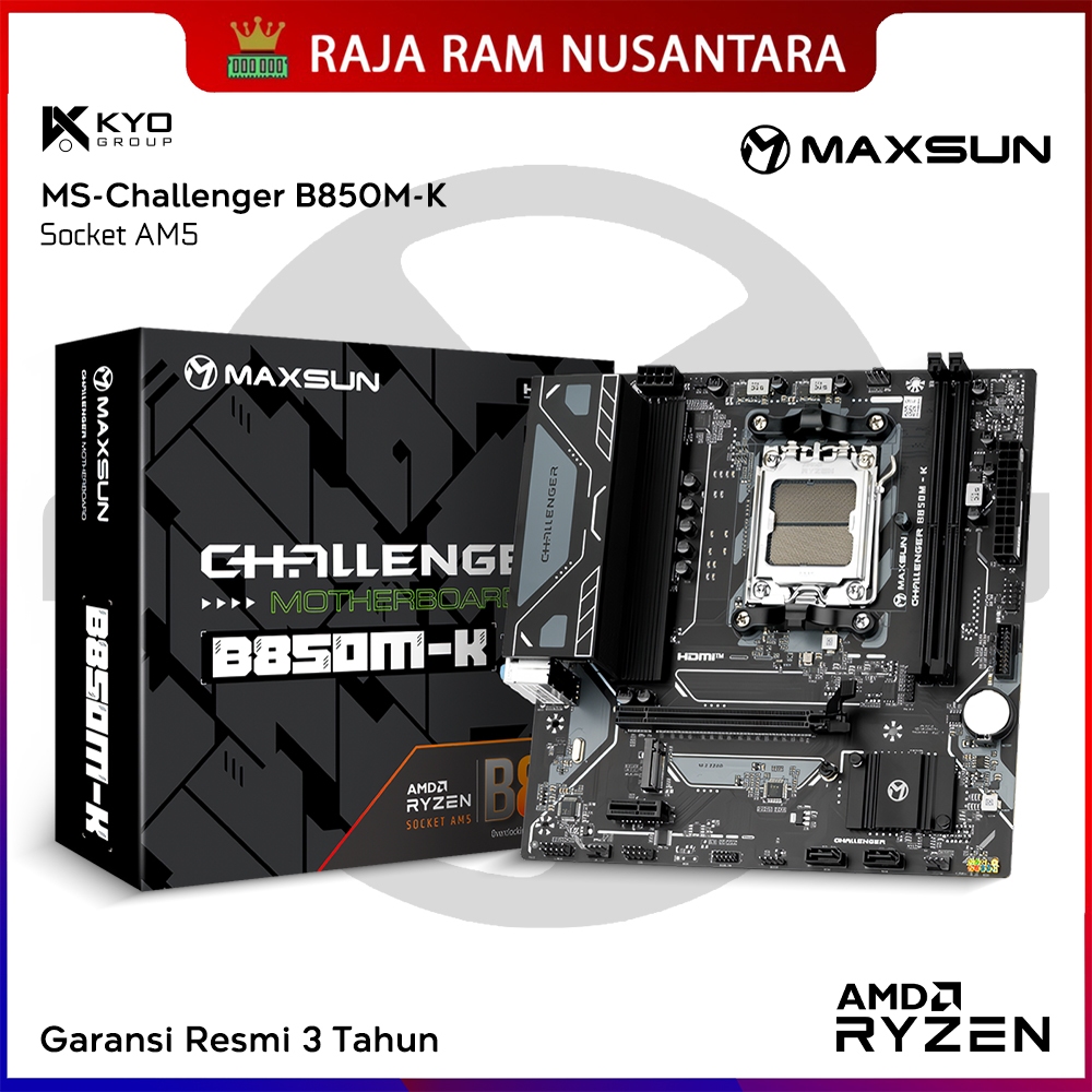 MAXSUN Challenger B850M-K Motherboard AMD AM5 DDR5 KYO Group Motherboard AMD AM5 DDR5