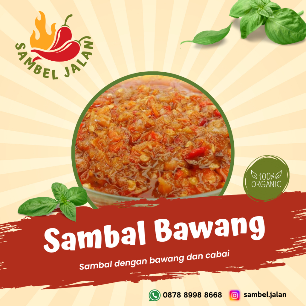 

Sambel Jalan / Sambal Bawang 200g 500g 1kg Pedas Gurih