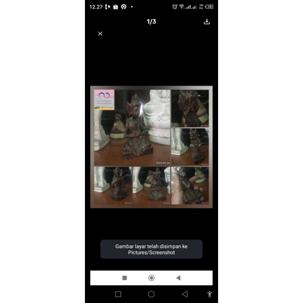 paket patung Batara Guru dan patung Batara wisnu pesanan pelanggan