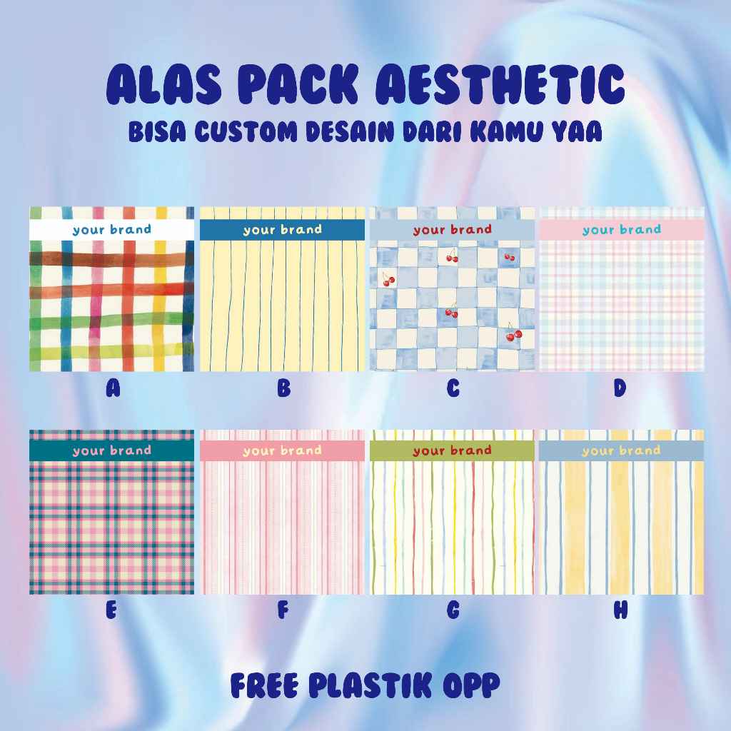 ALAS PACKAGING AESTHETIC VER | ALAS PACK BISA CUSTOM | Alas Gelang Cincin Kalung Freebies