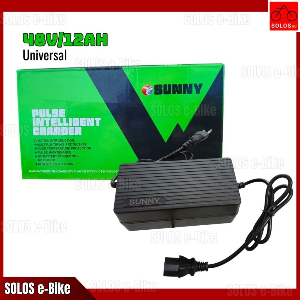 Charger Sepeda Listrik 48V/12AH ( SUNNY ) - UNIVERSAL SOLOS/GODA/UWINFLY/SELIS