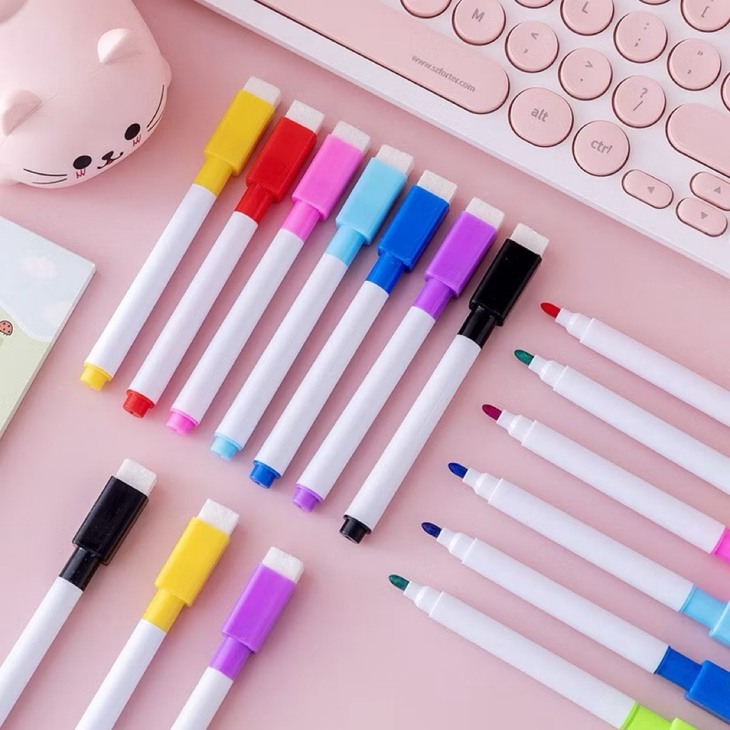 Spidol Whiteboard Warna Warni | Spidol Hapus Wipe & Clean | Erasble Marker