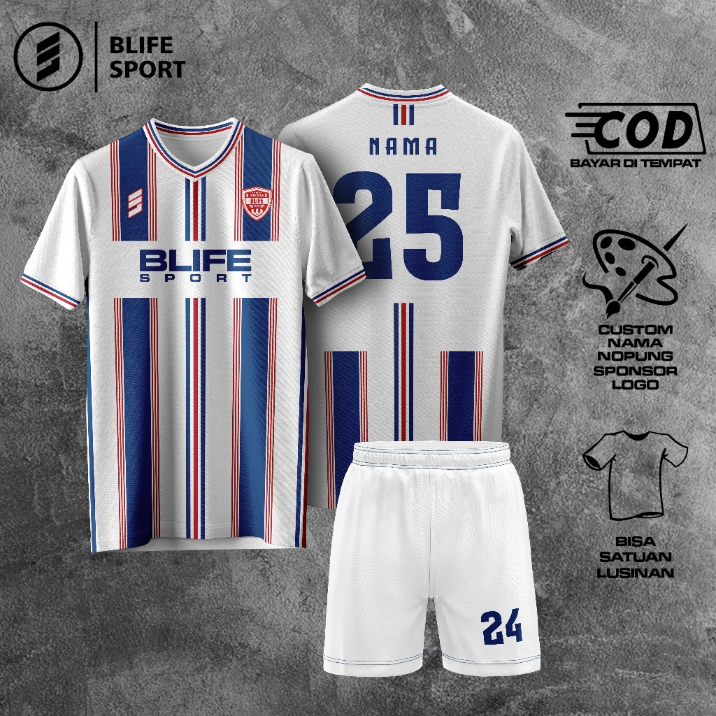 [ COD BISA SATUAN ] JERSEY FUTSAL/BOLA CUSTOM FULL PRINTING