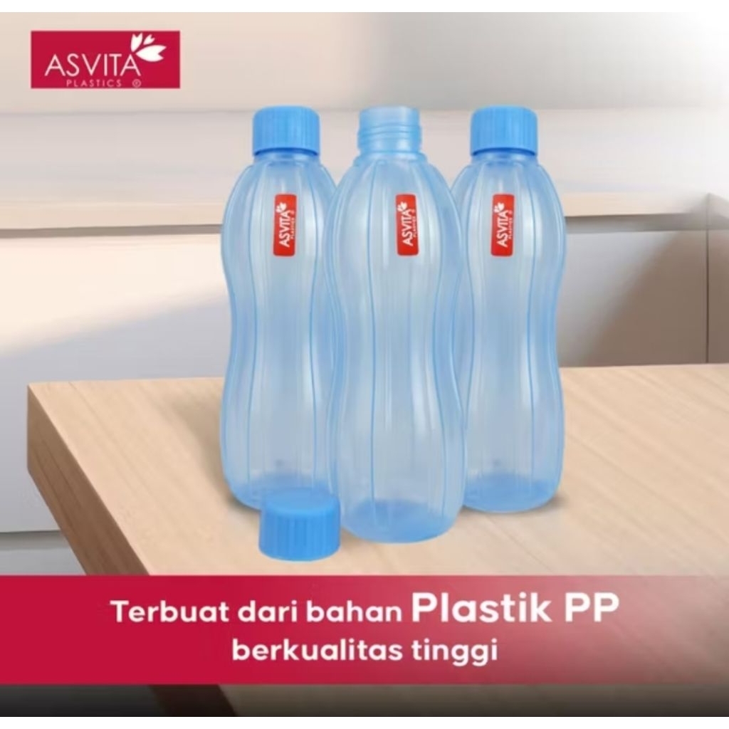 BOTOL AIR MINUM ASVITA 300ML 600ML / BOTOL MINUM PLASTIK ASVITA