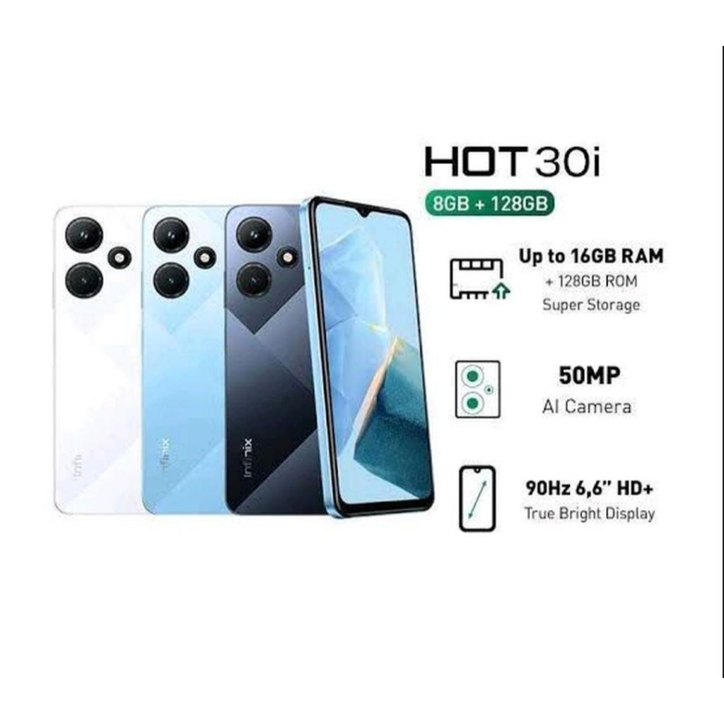 HP INFINIX HOT 30I 8/128GB - HOT 30 I RAM 8GB ROM 128GB GARANSI RESMI