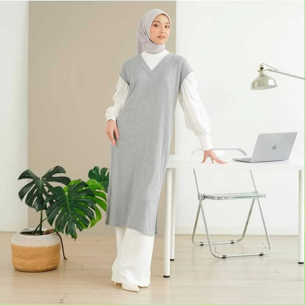 ZOYA SYABIL MIDI DRESS BUSANA WANITA