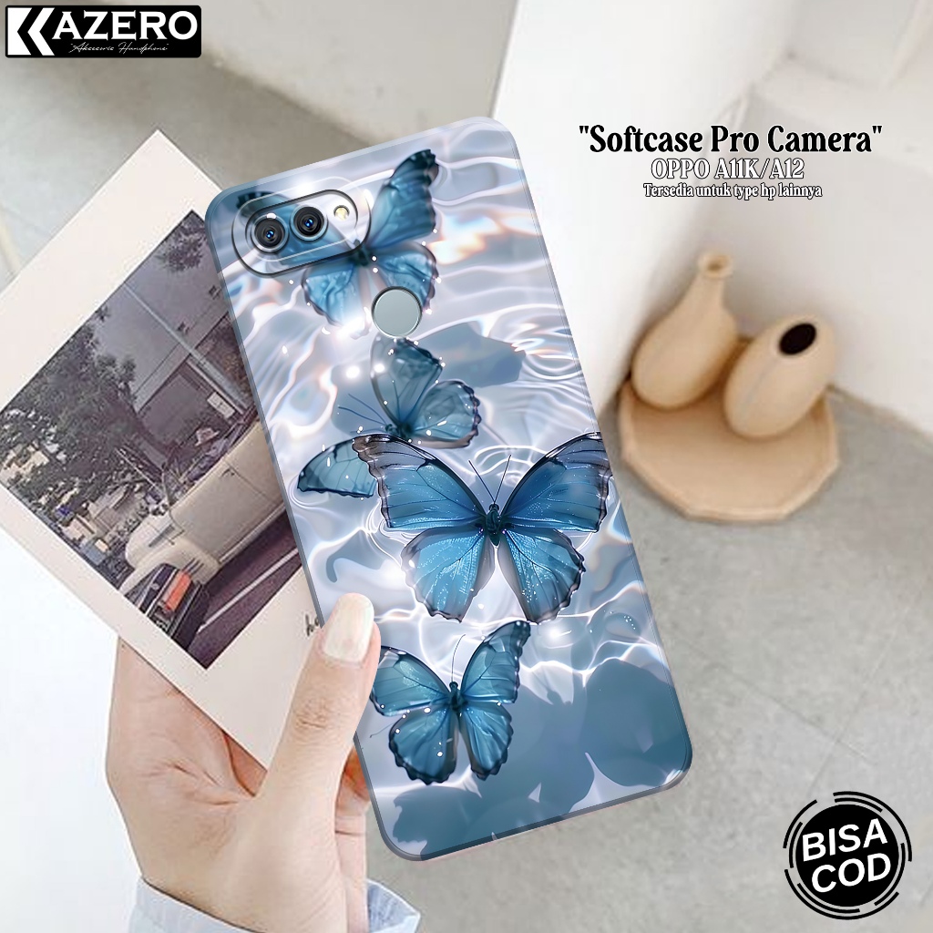 Case Hp OPPO A11K / OPPO A12 Fashion Case Kupu Kupu Silikon Pro Camera Softcase OPPO A11K / OPPO A12