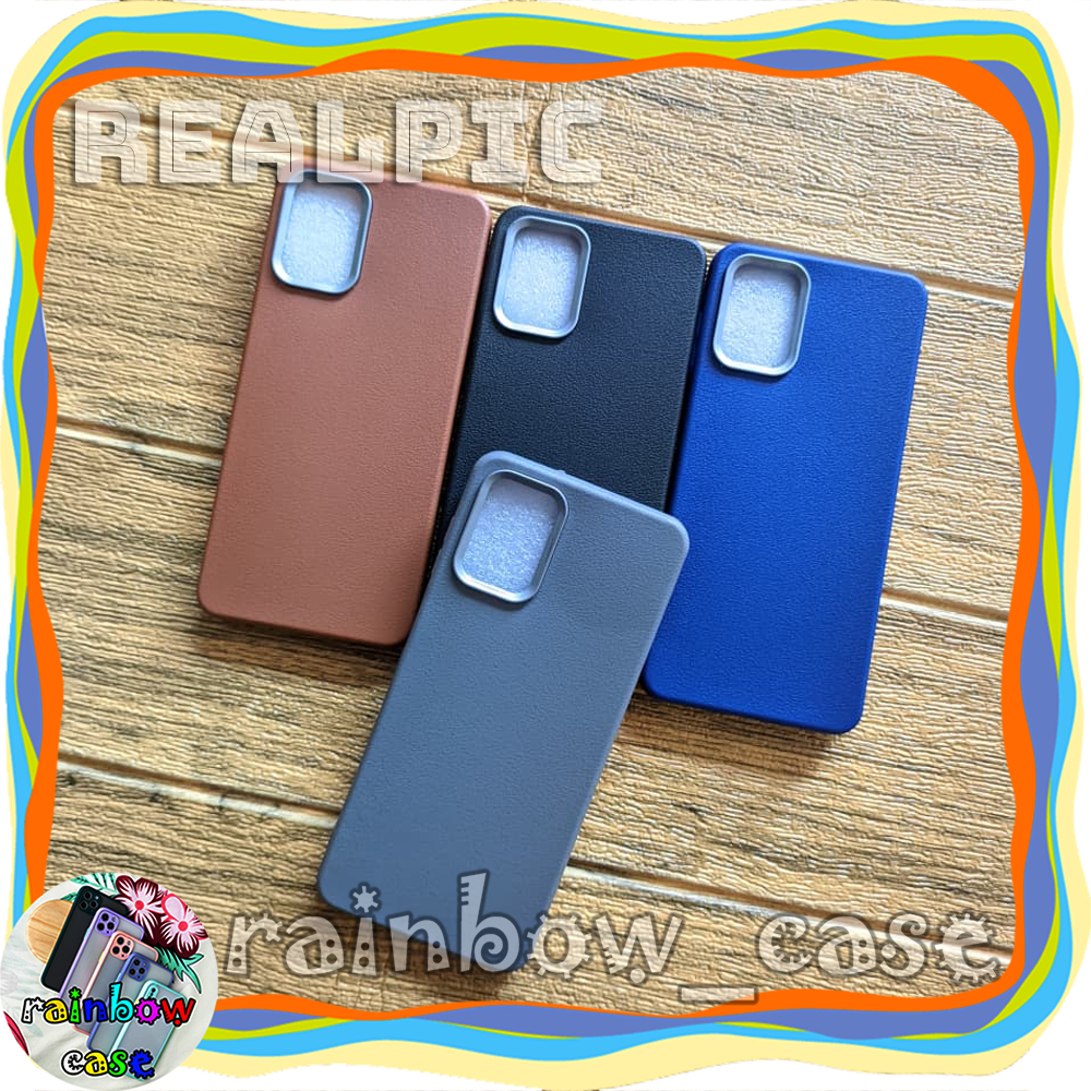 SAMSUNG A12 SOFT CASE BEN LEATHER MOTIF KULIT JERUK
