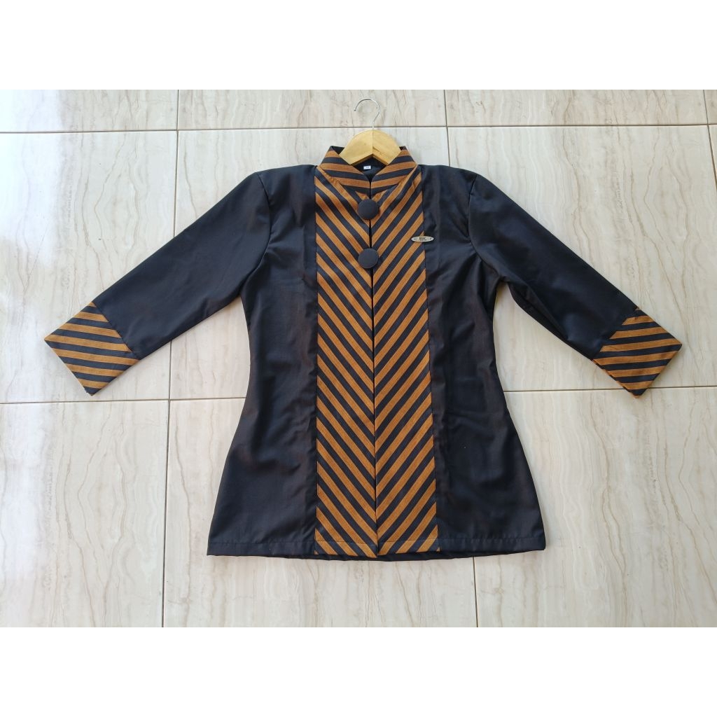 blus tenun lurik model Viren tenun