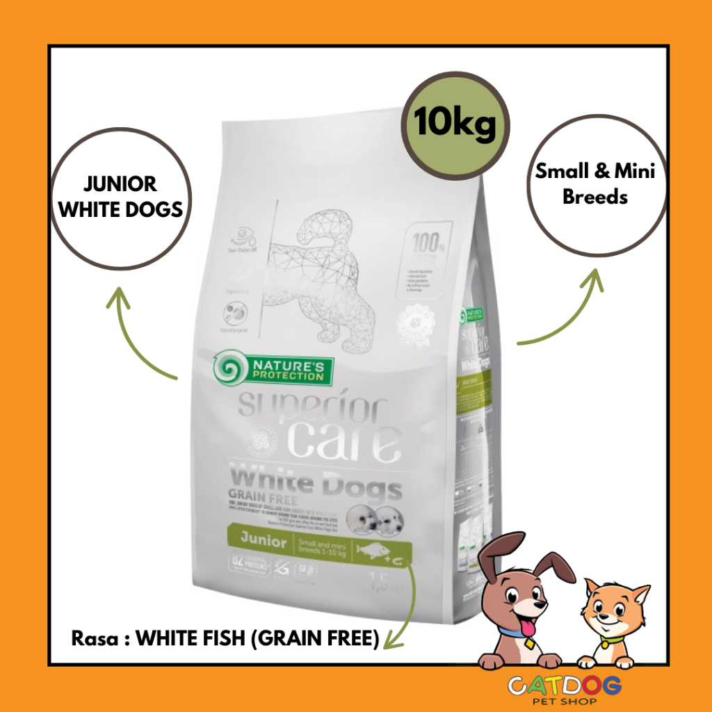 Nature's Protection Dog Superior Care White Dog Junior Whitefish 10kg