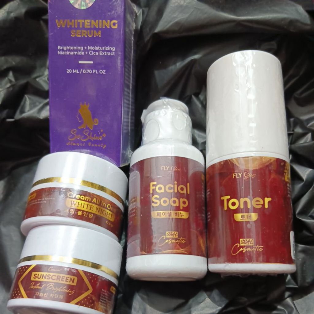 cream al maxi glow level 1  dan serum