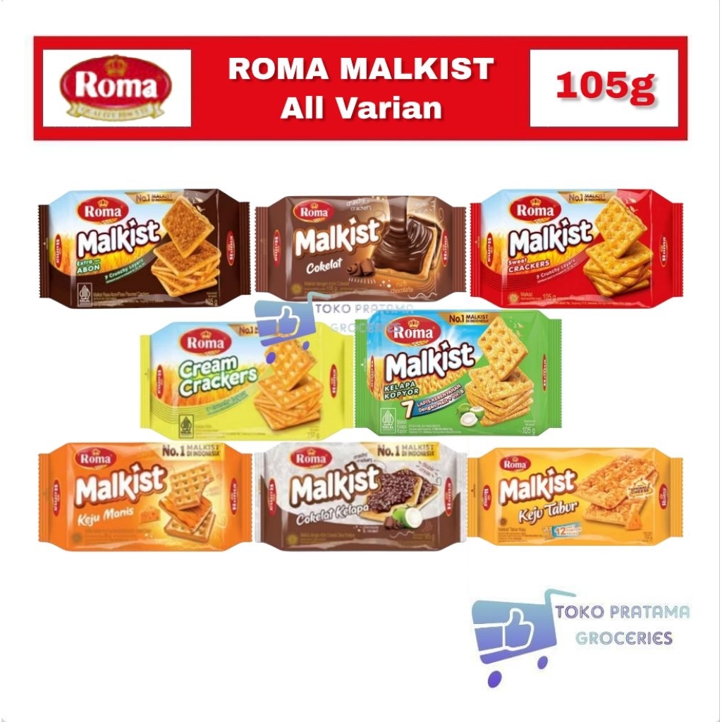 BISKUIT ROMA MALKIST CRACKER PACK ALL VARIAN