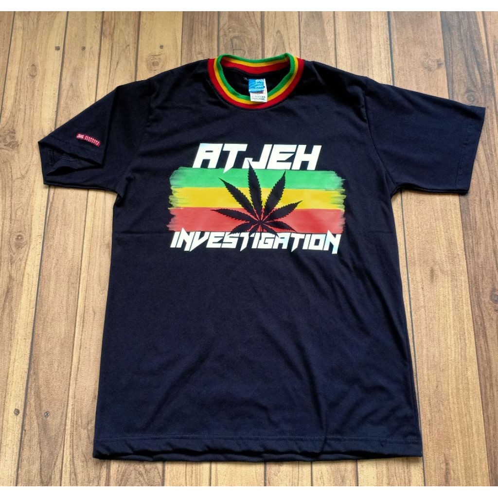 DJATIESHOP x SLANKERS SEDJATIE tsh kaos hitam Atjeh Investigation baju slanker tshirt slanky t-shirt