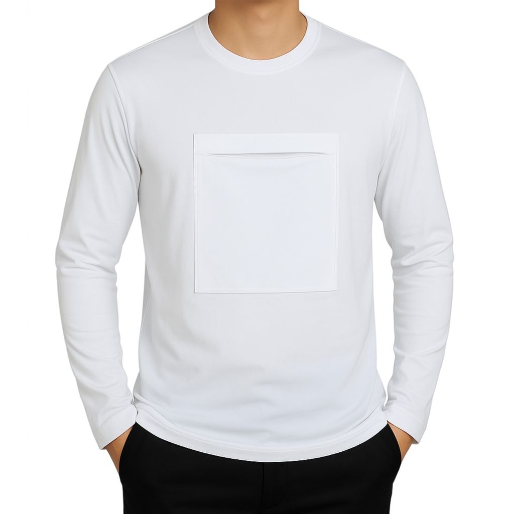 KAOS PANJANG UMROH HAJI SAKU DEPAN RESLETING