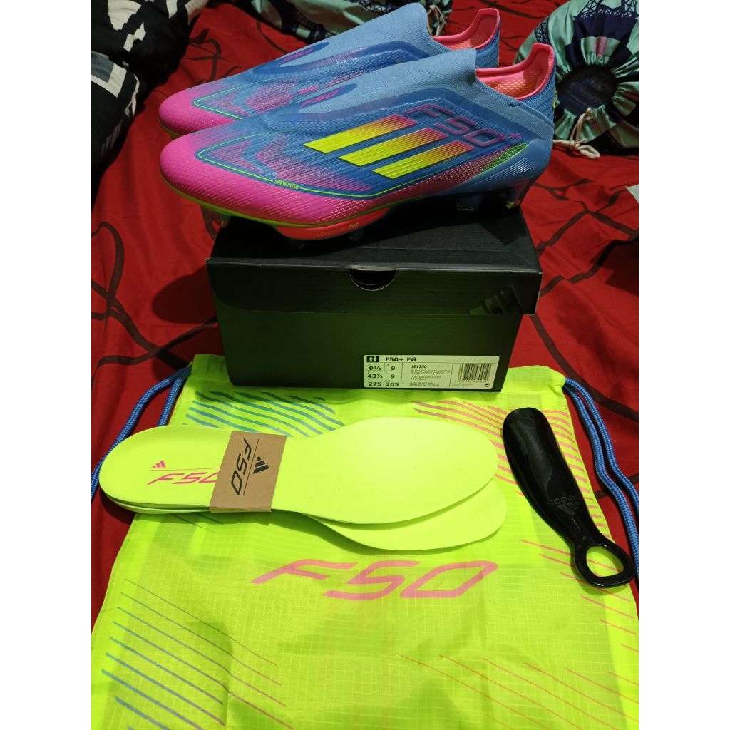 Sepatu Bola Adidas Adizero F50+ FG Size 43 Kondisi Baru Original