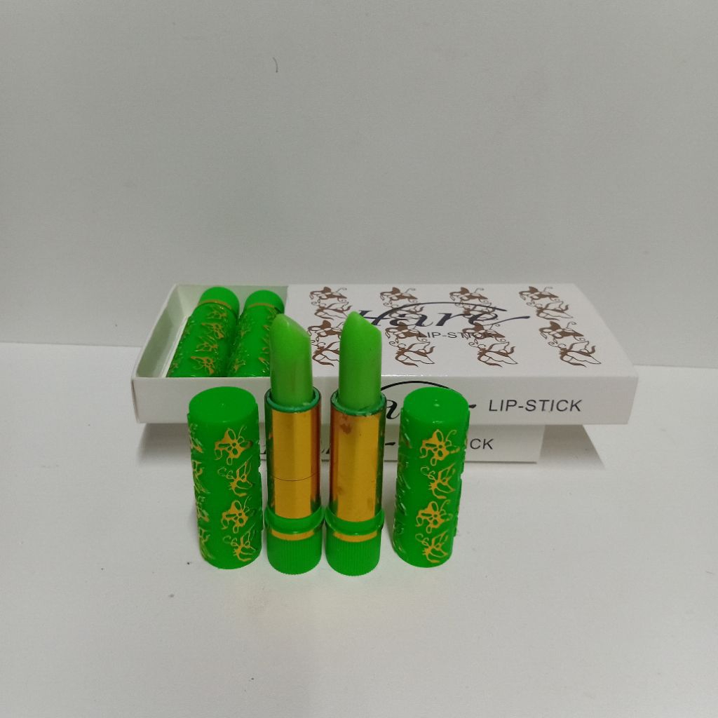 12 Pcs - Lipstik Hare Hijau - lipstik Hare