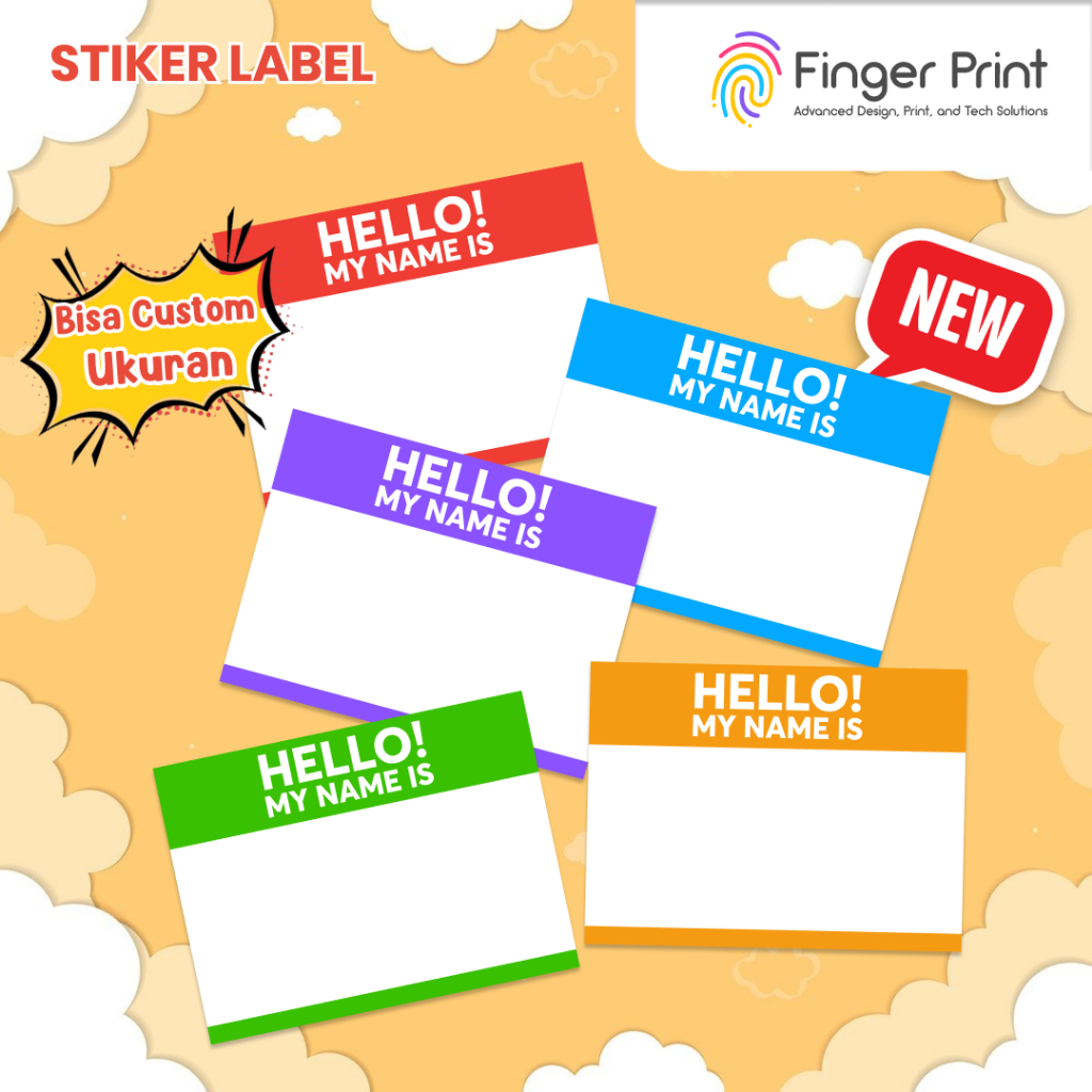 

Hello My Name Is Sticker | Label Nama Lucu untuk Fans K-pop & Journaling