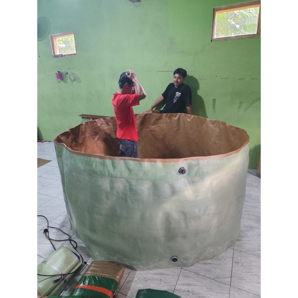 kolamTerpal BulatRangkaKarpet Talang D1,5T90