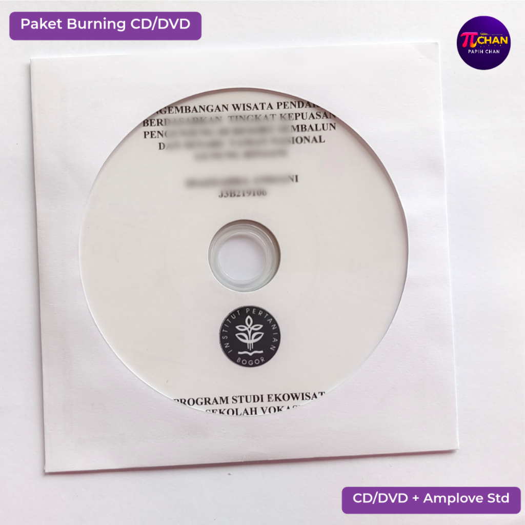 Paket CD/DVD + Burning laporan Tugas Akhir, Skripsi, Tesis, Disertasi, dll
