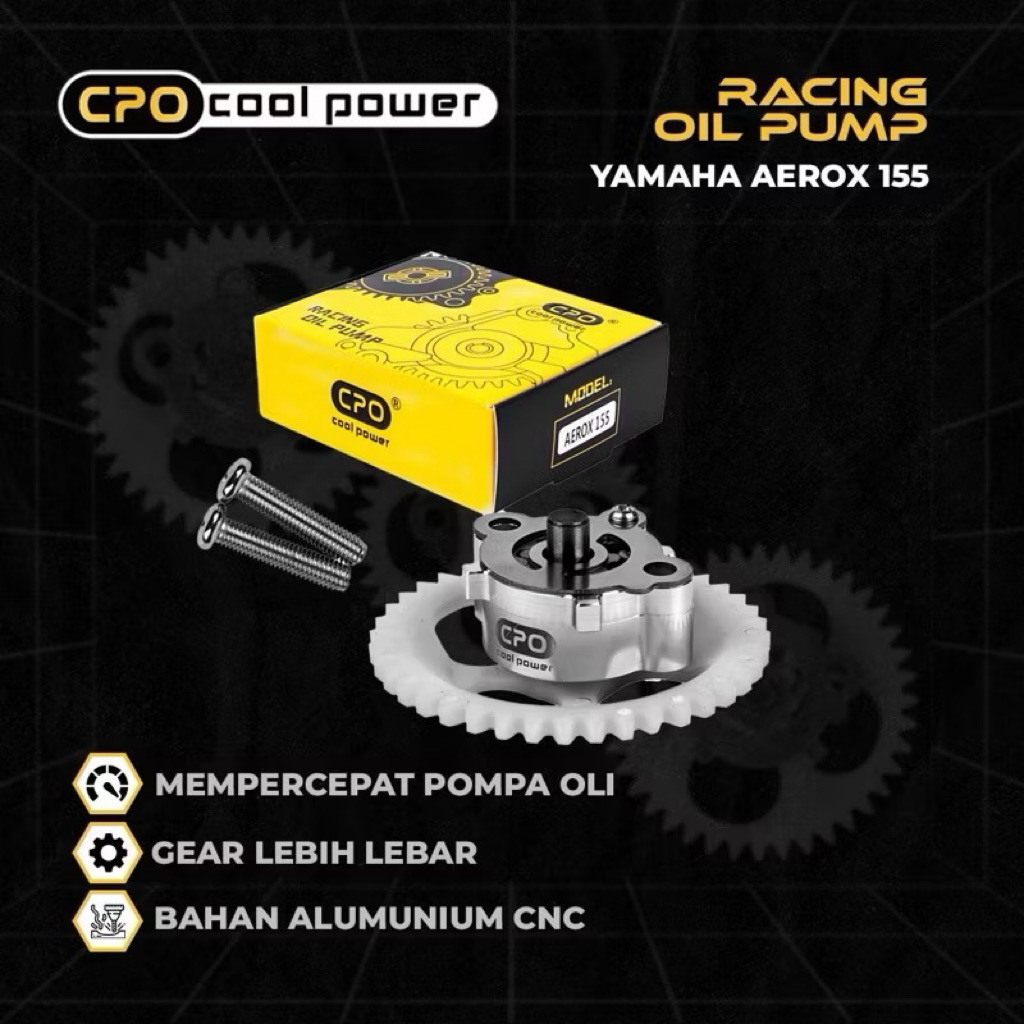 Oil Pump Pompa Oli Cpo Cool Power Nmax New Aerox Racing Oil Pump Gigi Pompa Oli