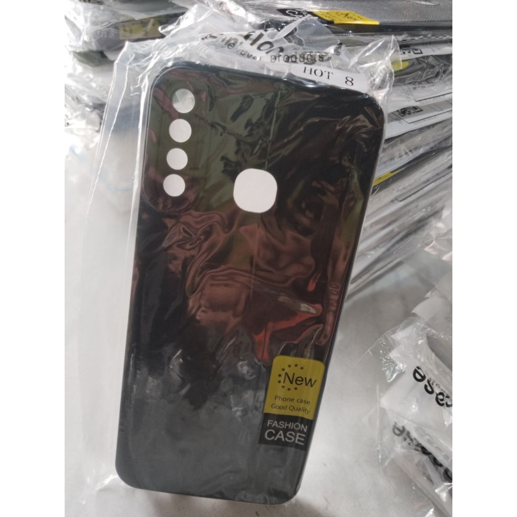 Casing Infinix Hot 8 SoftCase Black Matte