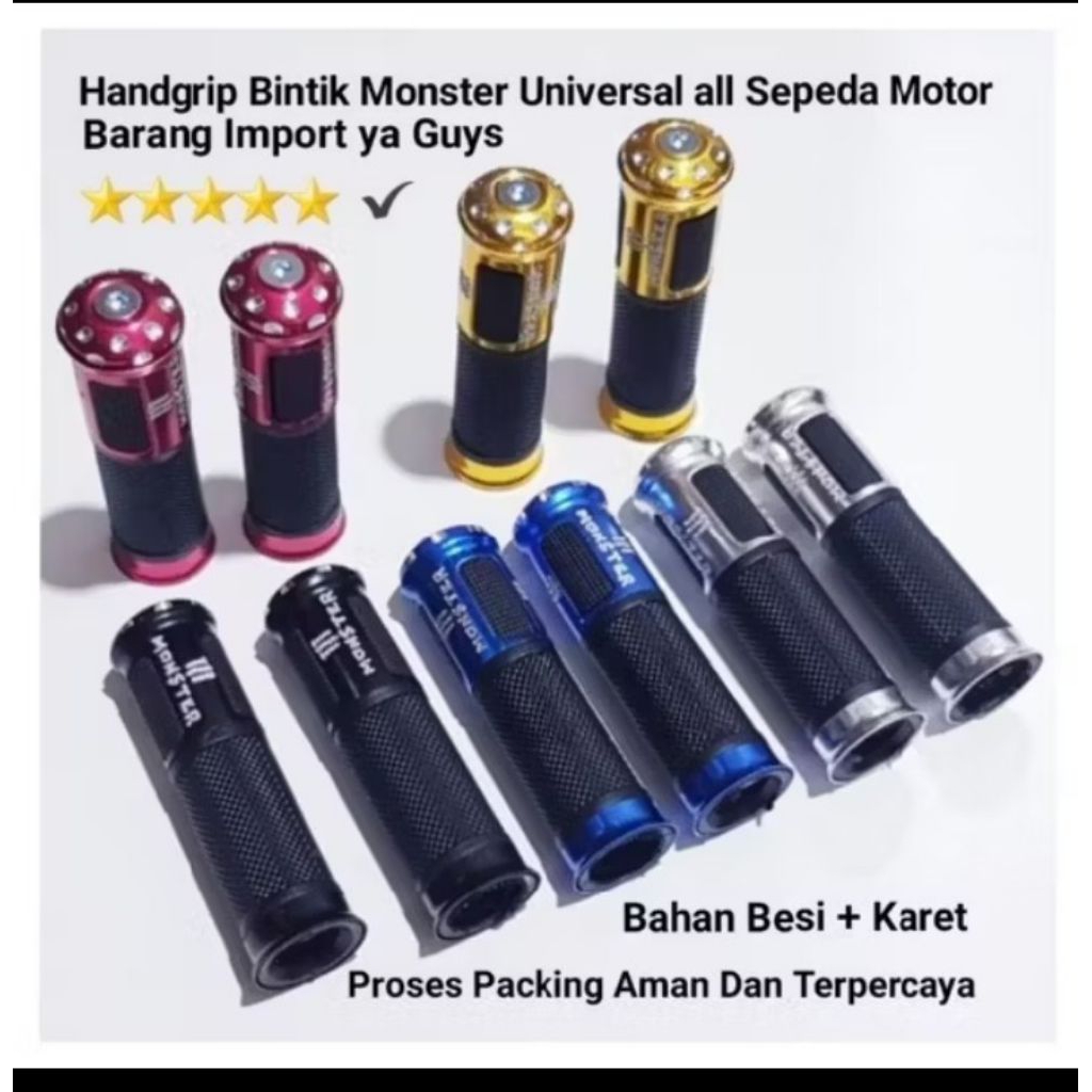 HANDGRIP/HANFAT/HANDFAT KARET STANG STIR VARIASI AKSESORIS MOTOR/KARET SLOP SEPEDA MOTOR/SARUNG STIR