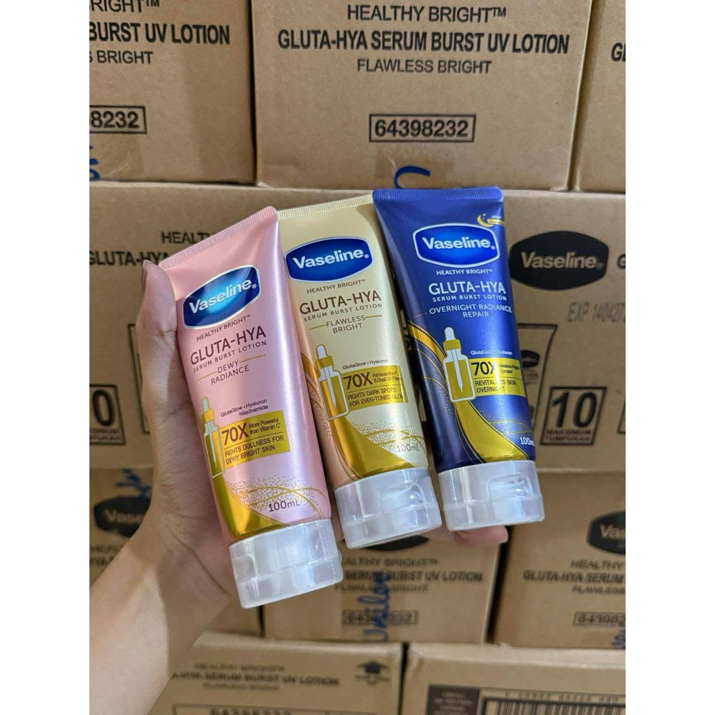 VASELINE GLUTA HYA GOLD 70X VASELINE GLUTA 100ML VASELINE HYA GOLD 100ML VASELINE GLUTA HYA  DEWY RA