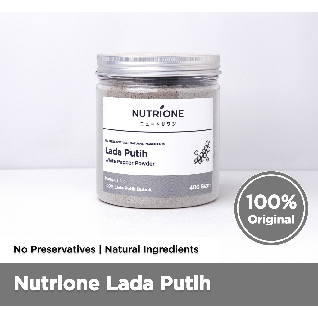 

Lada Putih Bubuk / White Pepper Powder Premium Nutrione