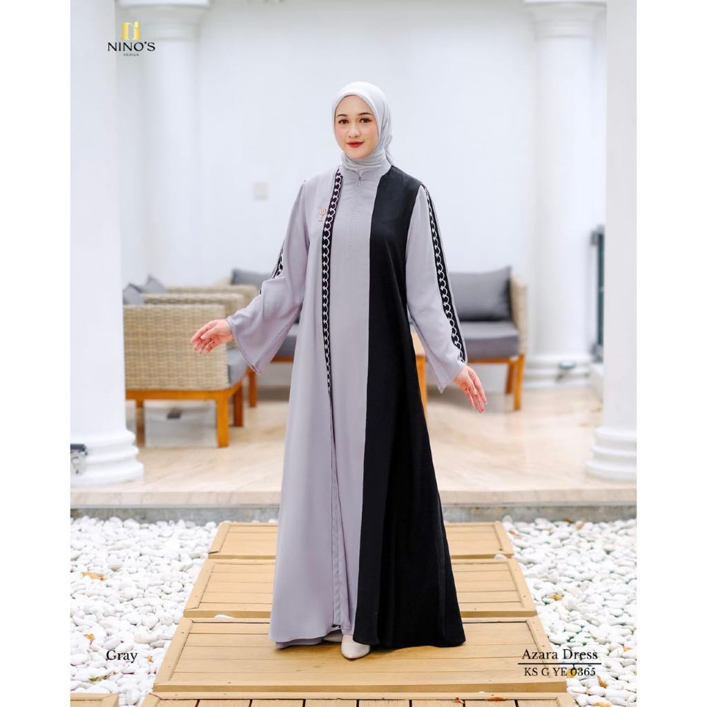 Ninos - Azara Dress by Ninos / Gamis Ninos Premium / Dress Ninos Original / Ninos Premium