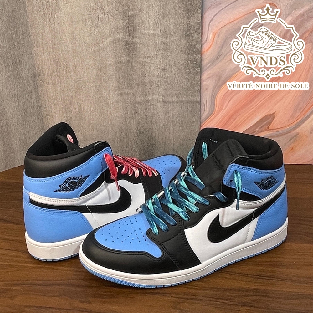 Sneakers Nike Air Jordan 1 Retro High OG UNC Toe Ukuran EU 45 US 11 - Sepatu kondisi VNDS Original