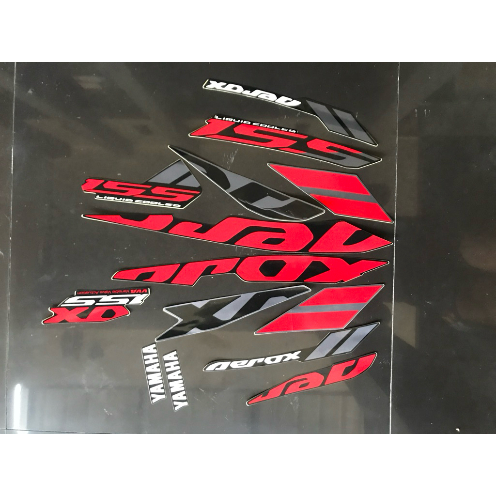 STRIPING STIKER AEROX 2019 HITAM ORIGINAL