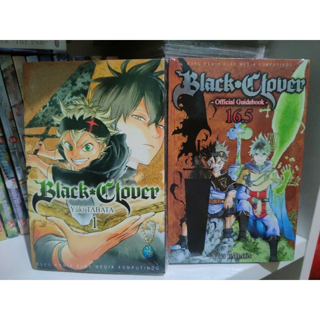 Komik Black Clover Set 1-25 + Black Clover 16,5 Official Guidebook Segel