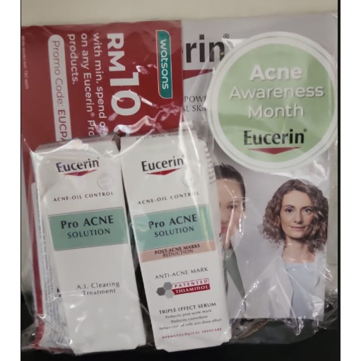 Eucerin Spotless Brightening Pro Acne Solution Radiance Serum Gel Essence Mini Travel Size