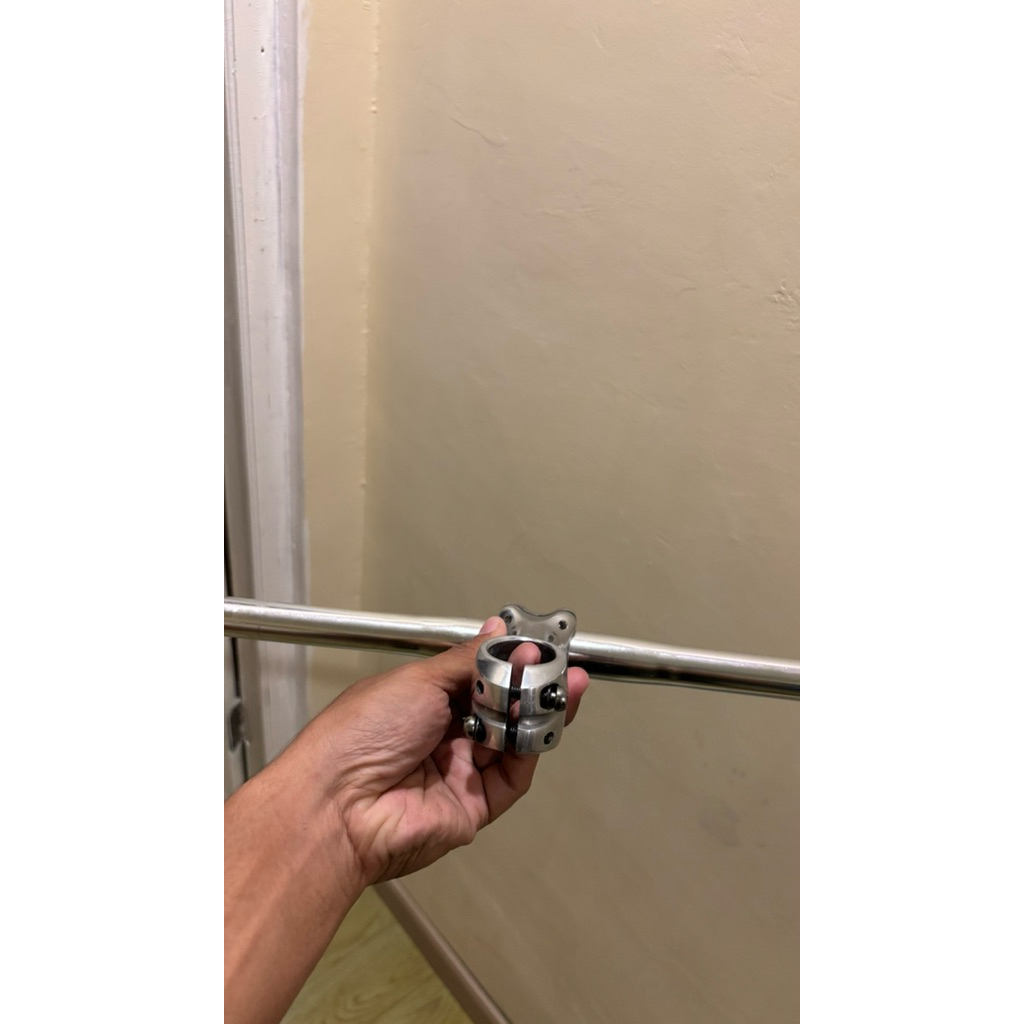 stem dan flatbar 25.4 90mm  chrome