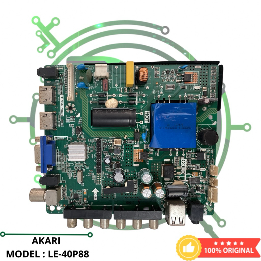 MB MOBO MAINBOARD TV LED AKARI LE-40P88 MESIN MODUL MOTHERBOARD AKARI LE 40P88