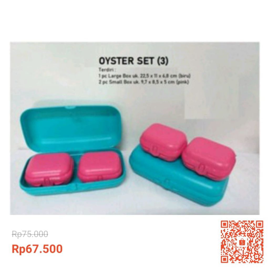 oyster set Tupperware