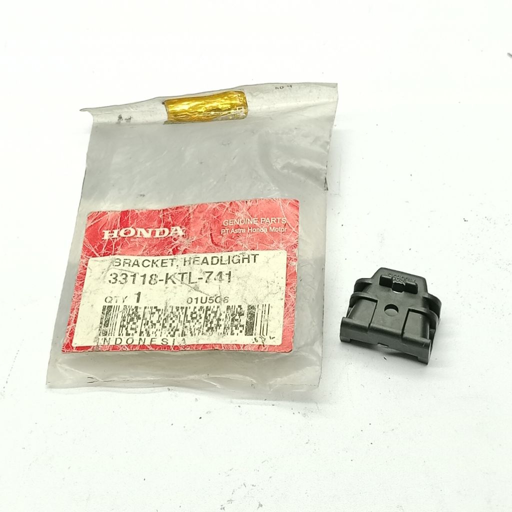 Bracket Braket Headlight Dudukan Lampu Depan Supra Fit New 33118-KTL-741 Ori Original Asli Honda AHM